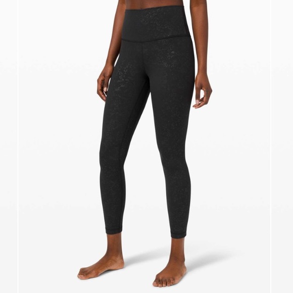 lululemon athletica Pants - Lululemon Align Pant Speckle Emboss Black